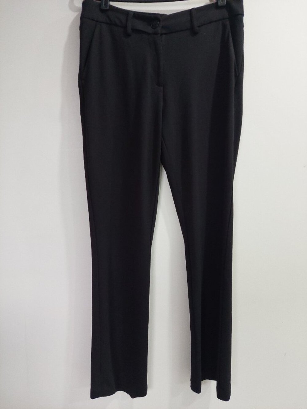 Kenneth Cole Reaction women's Sz 10 Slim Straight Black Dress Pants Stretch